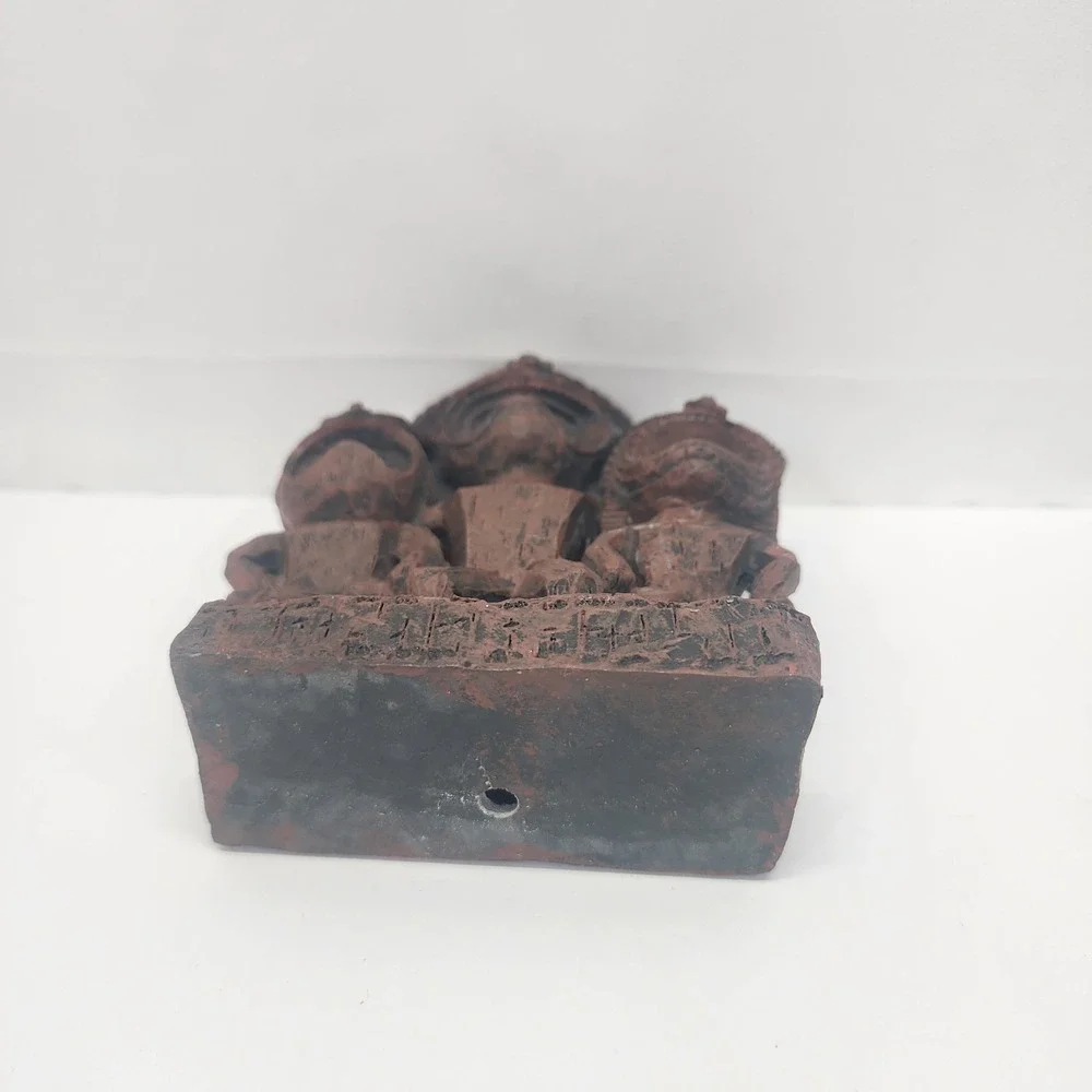 Vintage 3 Tiki Warrior Gods Resin Figurine Hawaiian Polynesian 6